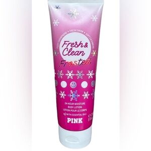 ‼️FINAL PRICE‼️ PINK VS FRESH & CLEAN FROSTED 24 Hour Moisture Body Cream 8oz